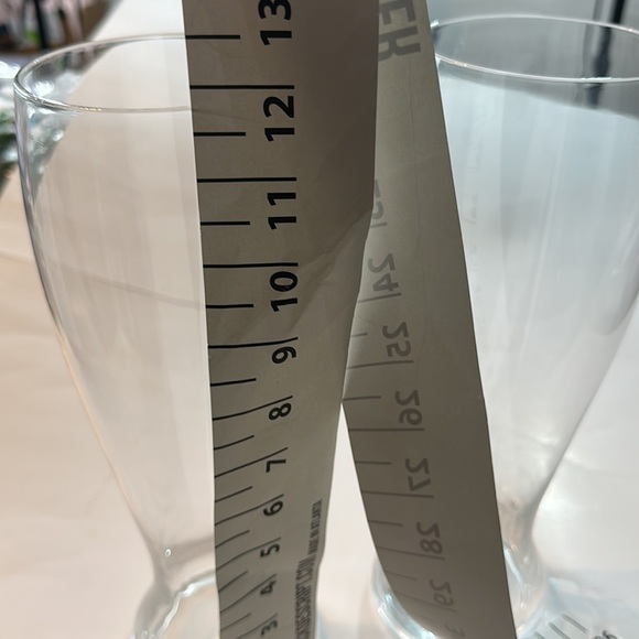 Set of 2 Oversized Pilsner Beer glasses 55 oz football party display weekends - Picture 5 of 5